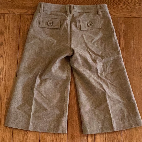 Banana Republic brown wool blend wide leg cropped pants. Women’s size 4 - Picture 14 of 16